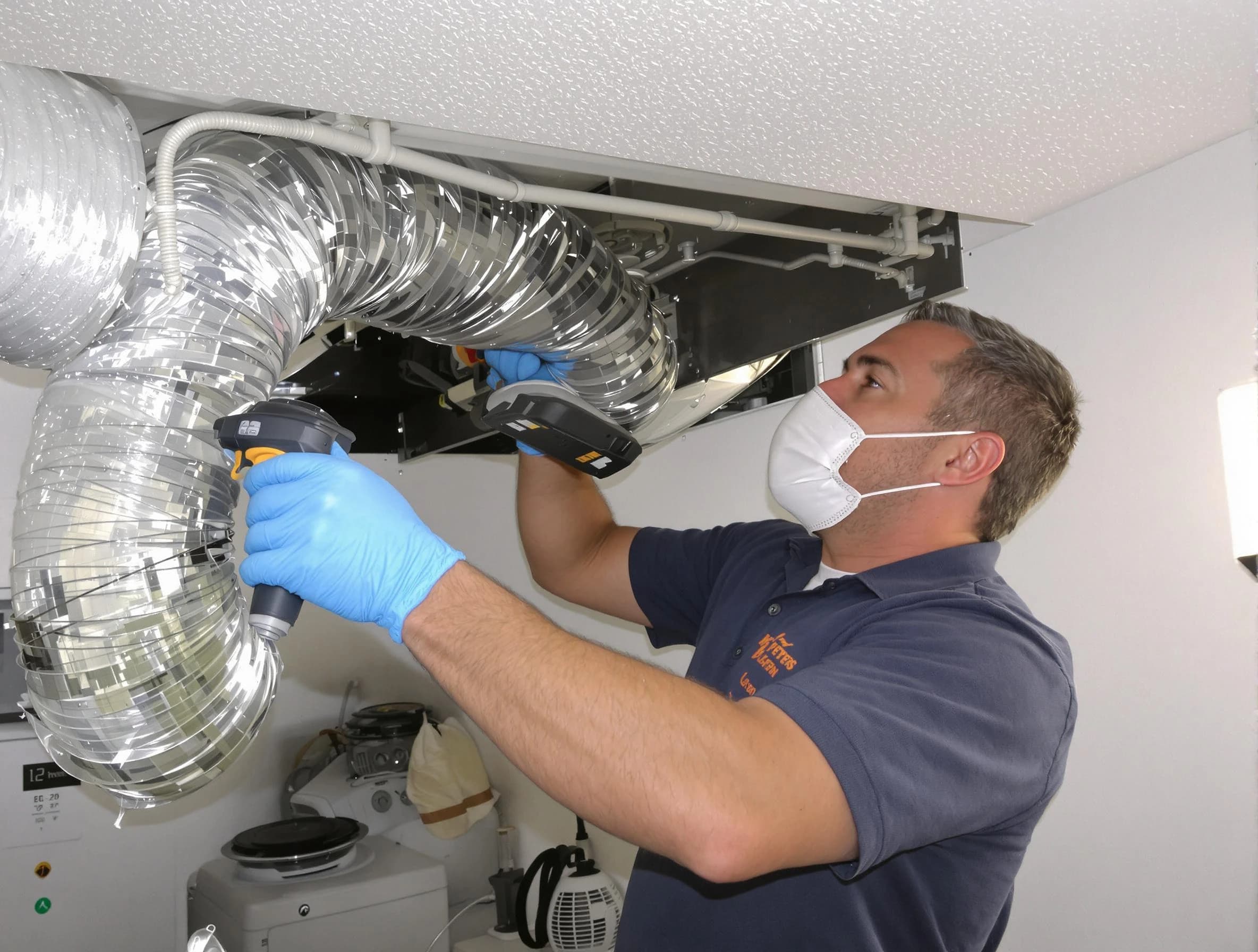 Rio Rancho Dryer Vent Cleaning professional performing thorough residential dryer vent cleaning in Rio Rancho