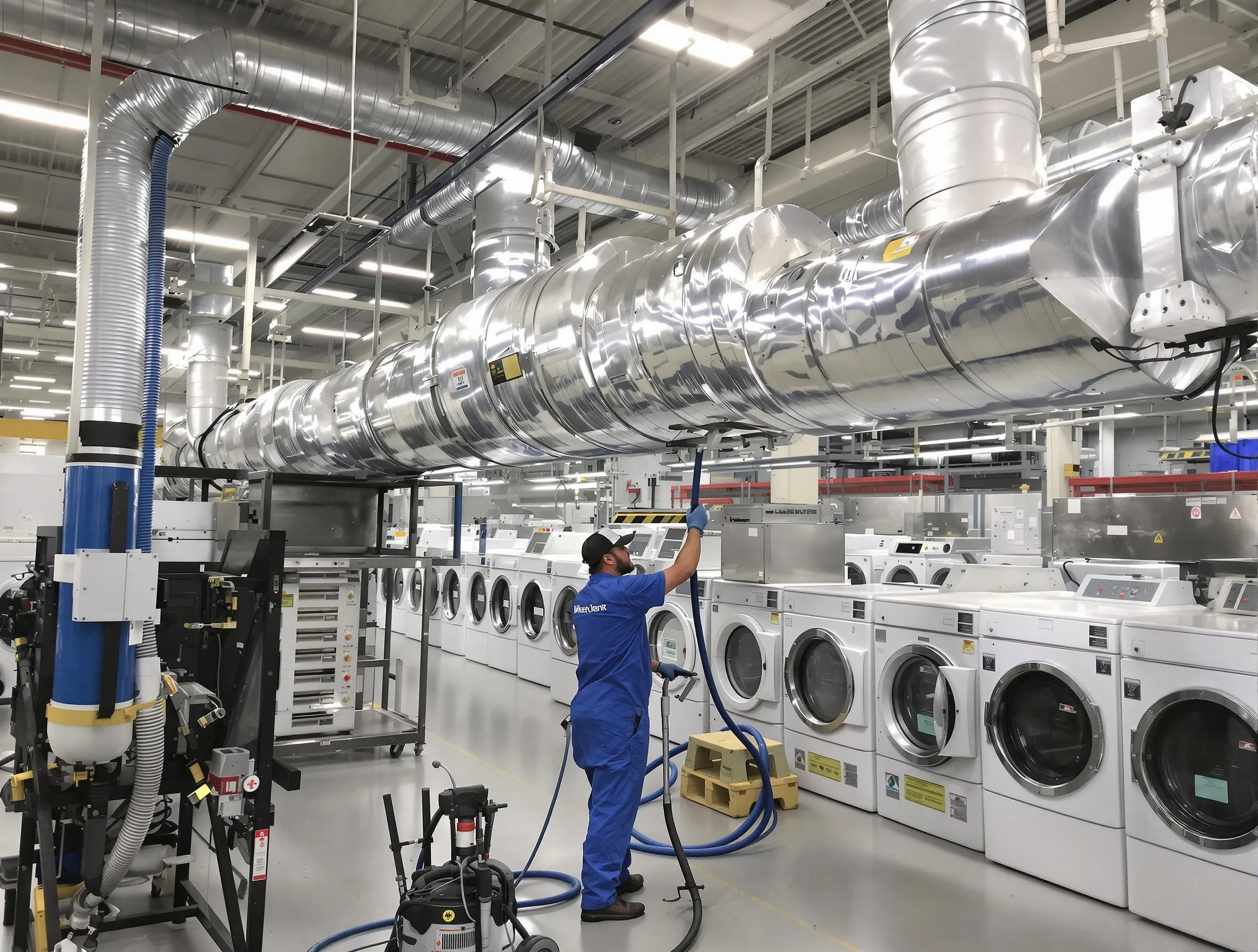 Rio Rancho Dryer Vent Cleaning team performing heavy-duty industrial dryer vent cleaning in Rio Rancho